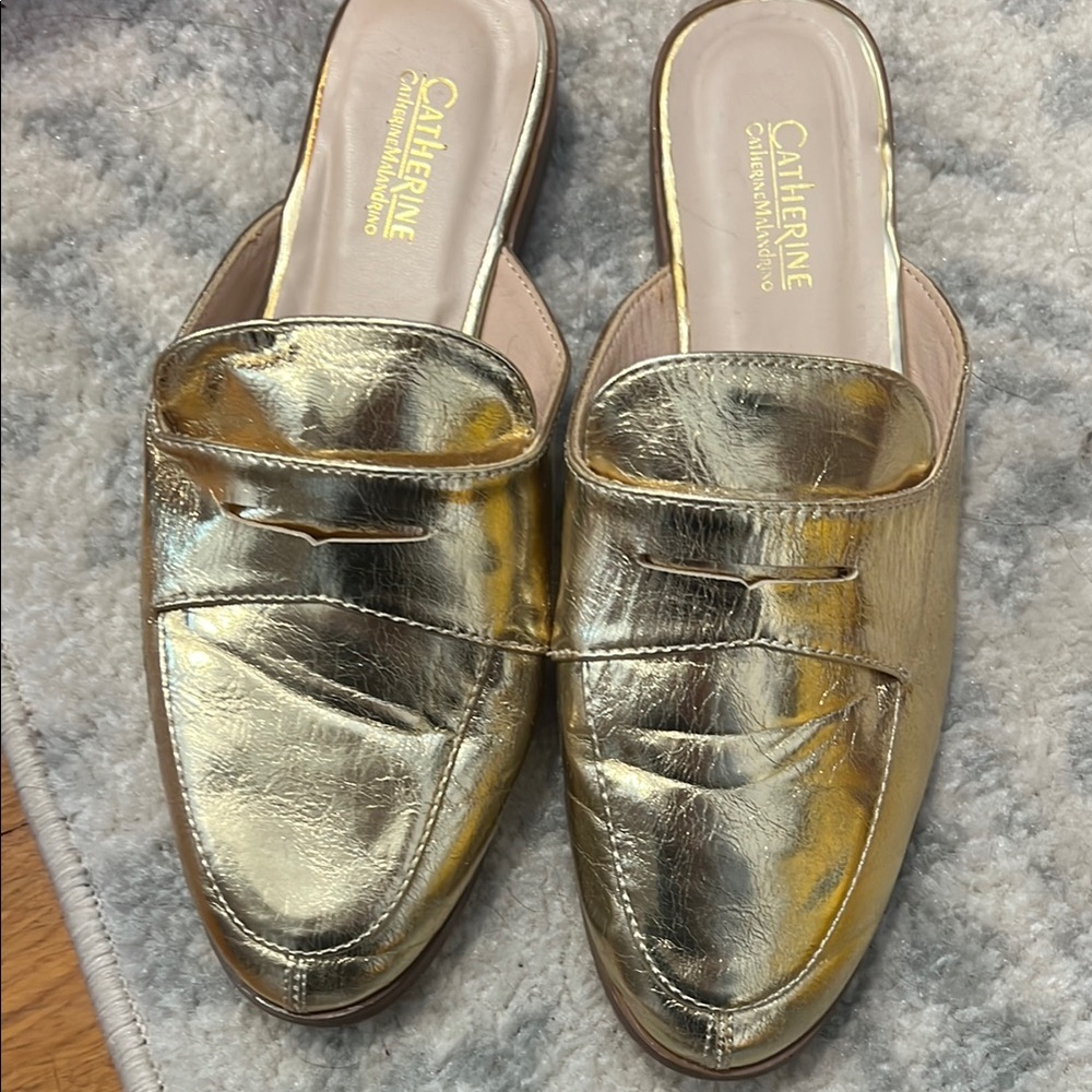 Catherine Malandrino Gold Women's Loafers